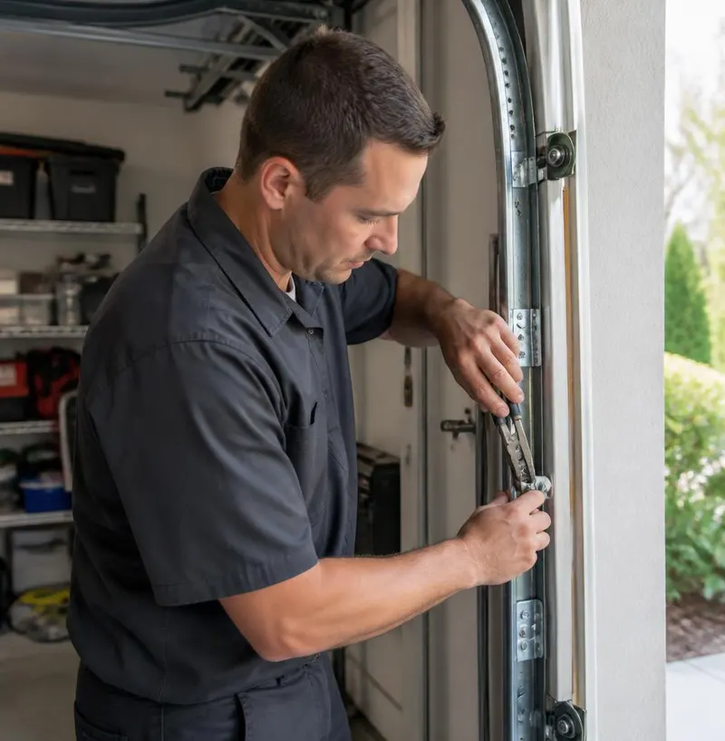 Off Track Door Repair in Balm